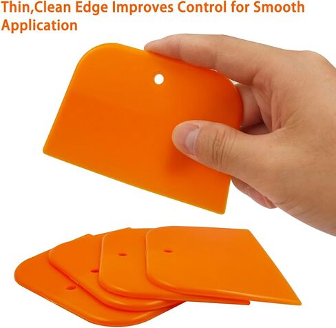DaKuan Set of 10 Body Filler Spreaders Automotive Body Fillers, 4 Inch Reusable Plastic Spreader for Applying Fillers, Putties, Glazes, Caulks and Paint (Yellow) in Saudi Arabia