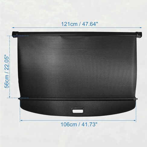 X AUTOHAUX Retractable Cargo Cover for Toyota RAV4 2019 2020 2021 2022 2023 2024 Waterproof Non Slip SUV Rear Trunk Shielding Shade Black in Saudi Arabia