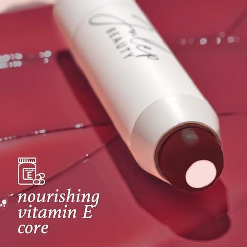 Julep It's Balm: مرطب شفاه ملون + لون شفاه قابل للبناء - بنفسجي عتيق - لمسة نهائية لامعة طبيعية - فيتامين E مرطب - نباتي in Kuwait