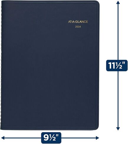 مخطط شهري AT-A-GLANCE 2024، مقاس 9 × 11 بوصة، كبير، كحلي (702602024) in Saudi Arabia
