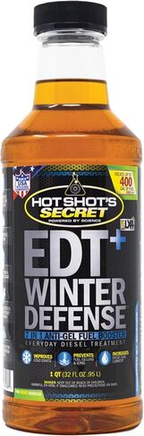 Hot Shot's Secret EDT+ Winter Defense - ضغط 16 أونصة، معزز الوقود المضاد للهلام 7 في 1 - معالجة وقود الديزل الشتوي - يعزز السيتان - يضيف التشحيم - يحمي نظام الوقود in Saudi Arabia
