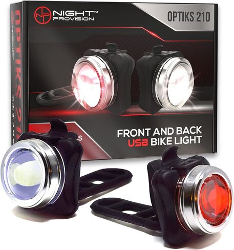 OPTIKS 210 Bike Lights Front and Back USB Rechargeable LED Skateboard Longboard Bicycles in Saudi Arabia