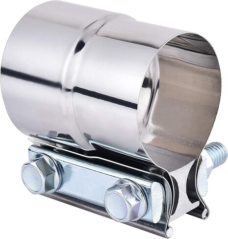 Lap Joint Exhaust Band Clamp Repair Preformed for 2.75" OD to 2.75" ID Exhaust Pipe Connection 304 Stainless Steel (1pack 2.75'') in Saudi Arabia