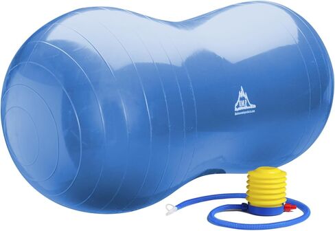 Black Mountain Products Exercise Stability Yoga Peanut Ball, Foot Pump, Ball Plug, Plug Puller, 2000 Lbs Static Weight Capacity Antiburst in Saudi Arabia