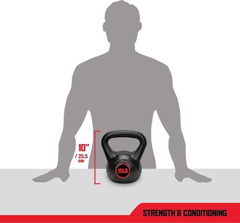 RBX Cement Kettlebell with Shock-Proof Plastic Coating for CrossFit Training in Saudi Arabia
