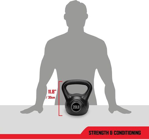 RBX Cement Kettlebell with Shock-Proof Plastic Coating for CrossFit Training in Saudi Arabia