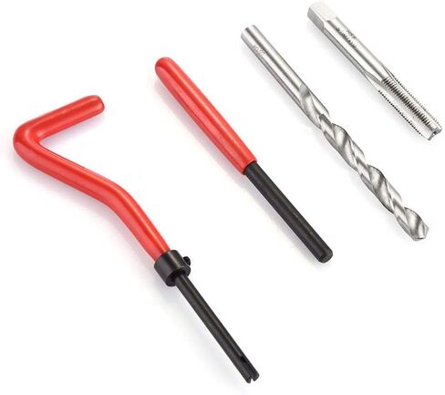 طقم إصلاح الخيط، M7 × 1.0 مم طقم أدوات إصلاح الخيط المتري المتوافق مع مجموعة الأدوات اليدوية لإصلاح السيارات (M7-1.0) in Kuwait