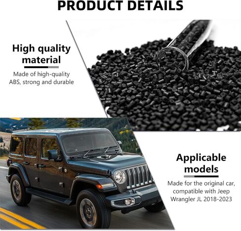 for JL 4PCS A Pillar Speaker Cover Roof Speaker Audio Trim Compatible with 2018-2023 Jeep Wrangler JL JLU & Gladiator JT, White in Saudi Arabia