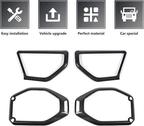 for JL 4PCS A Pillar Speaker Cover Roof Speaker Audio Trim Compatible with 2018-2023 Jeep Wrangler JL JLU & Gladiator JT, White in Saudi Arabia