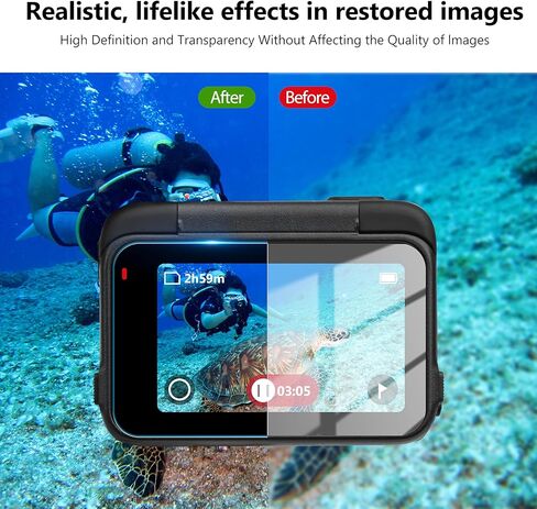 واقي شاشة Tomat لـ Insta360 Ace Pro، واقي شاشة فائق الوضوح من الزجاج المقسى لـ Insta360 Ace Pro، لـ Insta360 Ace Pro، واقي عدسة Insta360 Ace Pro، فيلم شاشة LCD أمامي من الزجاج المقسى (6 قطع) in Kuwait