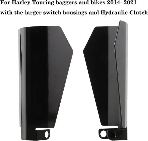واقيات اليد الجمركية ذات القطع الأسود اللامع المتوافقة مع Harley Touring Street Glide Road King Electra Glide Bagger 2014-2021 (لنمط القابض الهيدروليكي) in Kuwait