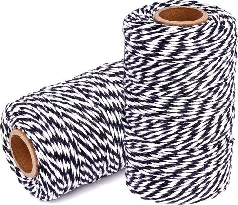 Jute Twine String Garden Rope: YZSFIRM 1.5mm 656 Feet Natural Crafts Twine - 2 Roll Brown Plants Thin Hemp Twine in Kuwait