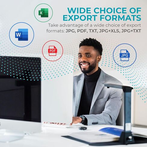 ماسح ضوئي مكتبي من IRIScan للكمبيوتر المحمول وماسح ضوئي للمستندات بحجم a3 - v5pro: ماسح ضوئي للمكتبة، محرر PDF مجاني، ماسح ضوئي محمول، ماسح ضوئي للكتب، تسوية بالذكاء الاصطناعي، مسح تلقائي بالذكاء الاصطناعي، إخفاء إصبع الذكاء الاصطناعي، 12 ميجابكسل، ويندوز in Kuwait