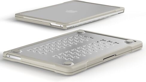 حافظة Batianda للحماية القصوى لجهاز M3 MacBook Air 13.6 بوصة 2022 2023 2024 موديل A2681/A3113 حواف من ألياف الكربون غير اللامعة مقاومة للصدمات ومضادة للخدش ومضادة لبصمات الأصابع مع غطاء لوحة المفاتيح، رمادي صخري in Kuwait