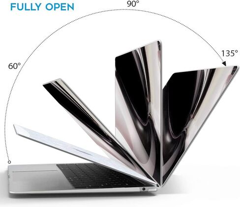 B BELK Compatible with MacBook Air 13 inch Case 2022 2021 2020 2019 2018 Release M1 A2337 A2179 A1932 Touch ID, Glitter Pearl Plastic Hard Shell Case+2 Keyboard Cover+Screen Protector, Iridescent in Saudi Arabia