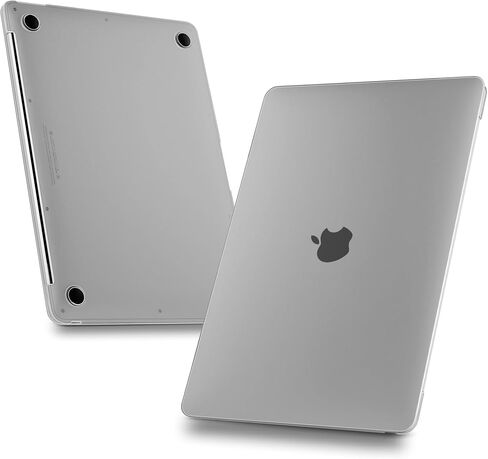 حافظة MEEgoodo لجهاز MacBook Air 13 بوصة إصدار 2021 2020 2019 2018، غطاء شفاف غير لامع مناسب للطراز A2337 M1 A2179 A1932، حافظة صلبة للكمبيوتر المحمول من البلاستيك الناعم مع لوحة مفاتيح TPU وغطاء كاميرا ويب ومحول OTG، شفاف in Kuwait