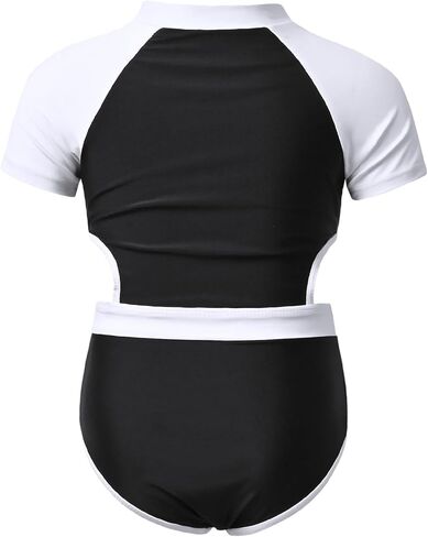 ملابس سباحة للفتيات من قطعة واحدة من QPANCY، ملابس سباحة ذات مقاس نحيف، ملابس سباحة رياضية للشاطئ، بدلة استحمام مقصوصة in Kuwait