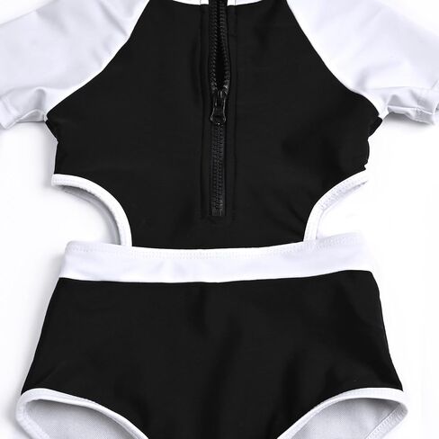 ملابس سباحة للفتيات من قطعة واحدة من QPANCY، ملابس سباحة ذات مقاس نحيف، ملابس سباحة رياضية للشاطئ، بدلة استحمام مقصوصة in Kuwait