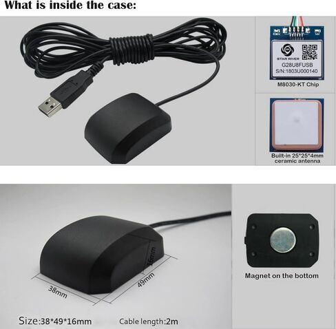 VK-162 G-Mouse USB GPS Dongle M8030 Chip 72 Channel Navigation Module External GPS Antenna Remote Mount USB GPS Receiver with Flash for Raspberry Pi Support Google Earth Window Linux in Saudi Arabia