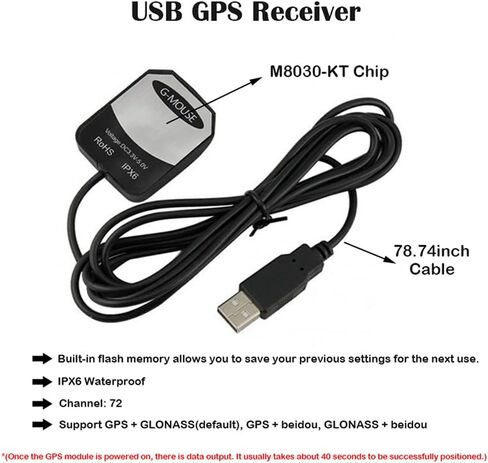 VK-162 G-Mouse USB GPS Dongle M8030 Chip 72 Channel Navigation Module External GPS Antenna Remote Mount USB GPS Receiver with Flash for Raspberry Pi Support Google Earth Window Linux in Saudi Arabia