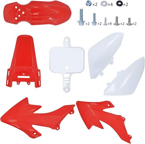 طقم انسيابي للجسم من البلاستيك متوافق مع CRF50 XR50 CRF 50 SDG SSR 50cc 110cc 125cc حفرة الدراجة الترابية مع الترباس in Kuwait