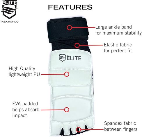 ELITE – Taekwondo Fighting Foot Protector for Kids & Adults (TKD) in Kuwait