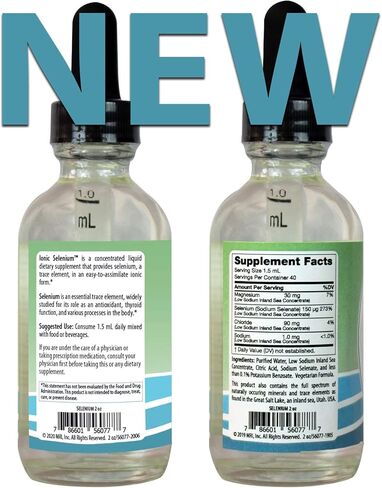 مركب السيلينيوم الأيوني من أندرسون، قطرات مكملات السيلينيوم السائلة، تدعم الغدة الدرقية والجهاز المناعي، مضادات الأكسدة، قطرات معدنية أيونية، تحارب الجذور الحرة، 40 حصة، 2 أونصة سائلة in Kuwait