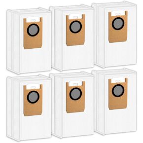 (6 Pack) Omni S1 Pro Replacement Dust Bags Compatible With Eufy Robot Vacuum Omni S1 Pro Robot Vacuum Self-Empty Station, Filter Bags, Disposable Replacement Parts Vacuum Bag Accessories, 6 Pieces