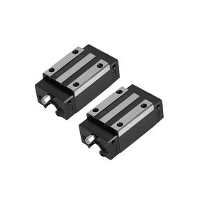 HGH15 Linear Slider Bearing Blocks 2Pcs,15mm HG15 Linear Motion Ball Bearing Carriage Slider Sliding CA Block for Square Linear Slide Guide Guideway Rail HGH15 HGR15 as CNC Kit Part Replacement