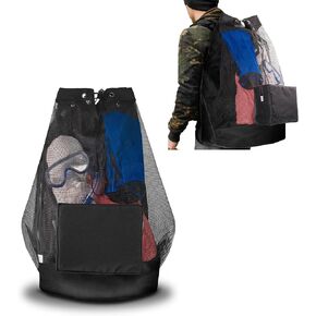 Mesh Scuba Diving Bag - XL Dive Backpack for Scuba and Snorkeling Diving Gear - Water Sports and Swimming Equipment Carrier - Waterproof Phone Bag Included