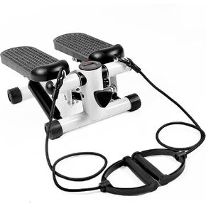 YSSOA Mini Stepper مع شريط مقاومة، معدات تمارين اللياقة البدنية المنزلية لتمرين الجسم بالكامل in Kuwait