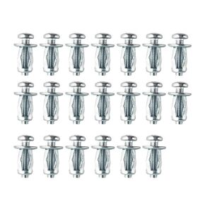 20PCS Hollow Metal Cavity Fixing Hollow Wall Anchors for Drywall Hollow Wall Anchors (M4*20mm)