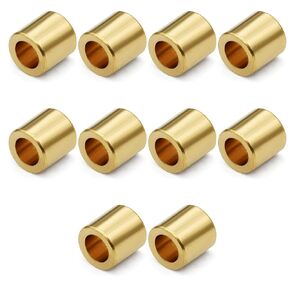 Sleeve Bearings 1/4 inch Bore 10 PCS Brass Self-Lubricating Sintered Bronze Bushings 6mm Bore 10mm OD 10mm Length