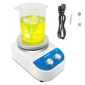 Magnetic Stirrer Hot Plate Max 716℉/380℃, 3000mL Stirring Capacity Magnetic Stirrer with Heat, Magnetic Stirrer with 5.5 Inch Magnetic Stir Plate & 1500 RPM Magnetic Stirrer Hot Plate Mixer