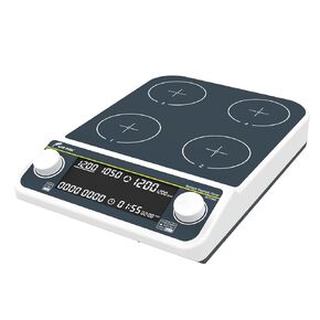 LAB FISH Laboratory Digital Multi Place Magnetic Stirrer Speed 50-1500RPM 6x500ML Position Stir Plate Synchronization & Asynchronous Control Timing for Lab