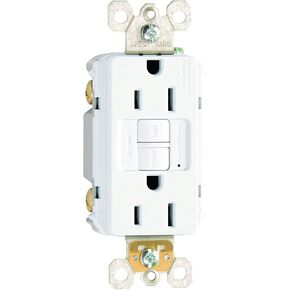 Legrand radiant 1597W3PKCC4 15 Amp GFCI Self Test Decorator Duplex Outlet, White (3 Pack)