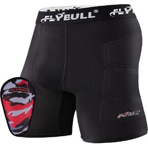 Boys Sliding Shorts Youth Padded Slider with Soft Protective Athletic Cup for Baseball, Football, Lacrosse, Hockey