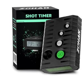ZOHAN Upgraded Shot Timer for Shooting Competition - Shot Timers for Firearms with Improved Loud Buzzer, Practice, RO use, Total 4 Shooting Modes, Include Longlife Battery - with a Case