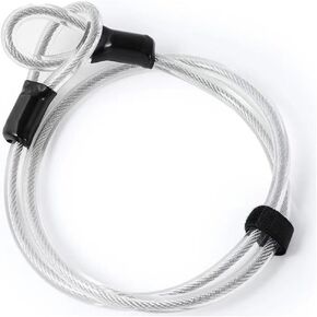 1.2M Loop Cable Steel Cable with Eyelets, Ø 12mm Loop Cable Safety Cable Steel Cable for Bicycles, Motorcycles, e-Bikes