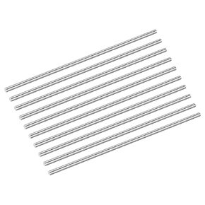 uxcell 10Pcs 304 Stainless Steel Rods, 4.5mm x 204mm Metal Solid Shaft Round Rod Lathe Bar Stock for Model Plane Cars Ship DIY Craft Metal Working