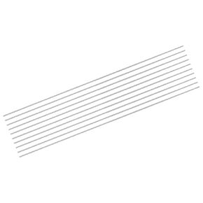 uxcell 10Pcs 304 Stainless Steel Rods, 1.8mm x 407mm Metal Solid Shaft Round Rod Lathe Bar Stock for Model Plane Cars Ship DIY Craft Metal Working