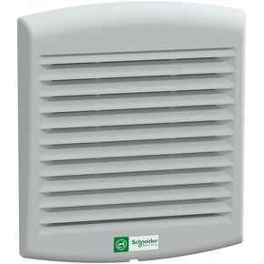 Square D by Schneider Electric NSYCVF85M24DPF ClimaSys CV Axial Motor Cooling Fan and Ventilator for Electrical Boxes and Enclosures, Standard Filter, 80 m3/h, 24V DC, 170 x 150 x 62 mm