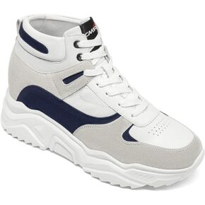 CHAMARIPA Men's Invisible Height Increasing Elevator Shoes Sporty Sneakers High Top Shoes