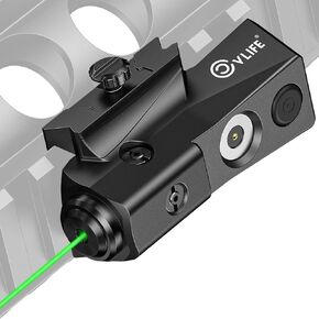 CVLIFE Green/Red Laser Sight Compatible with Picatinny Rail, Tactical Laser Sight with Magnetic Rechargeable