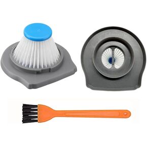 Vacuum Filter Replacement Compatible with BLACK and DECKER AdvancedClean & Reviva Series Hand Vacuums Compare to Part HLVCF10-2 Pack with 1 Brush