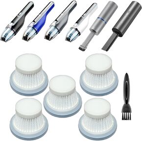 Vacuum Filter Replacement for Drecell Car Vacuum Cleaner, Model VC021, Handheld Car Vacuum Filters for Brigii Mini Vacuum Y120/Y120 Pro, 5 pack Washable Hepa Filters for autozen M4.