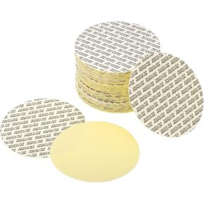 PATIKIL 80mm/3.12inch Foam Lid Liner, 50 Pack PS Foam Resistant Tamper Pressure Sensitive Seal With Dustproof Paper Back for Bottle Cap Liners Seals