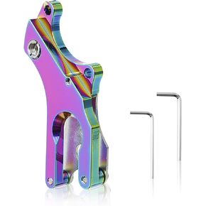 Bike Disc Brake Adapter Converter, Aluminum Alloy Colorful Bicycle Disc Brake Mounts Bicycle V Brake to Disc Brake Converter Mounting Adapter with 2 Allen Wrench for Cycling Enthusiasts