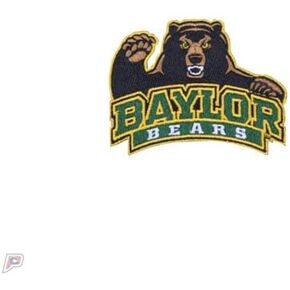 Baylor Bears Primary Logo Iron On Embroidered Patch Small