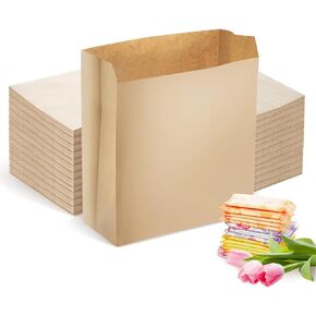 500 Pcs Waxed Sanitary Napkin Disposal Bags Feminine Hygiene Liner Paper Bags 7.5'' x 10'' x 3.5'' Wax Lined Paper Bags for Bathroom Commercial Business Personal Restroom Janitorial Dispenser
